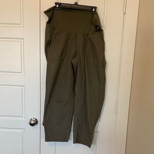 Old Navy Khaki Green Maternity Trousers